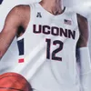 Niestandardowa koszulka koszykarska Connecticut UConn Huskies NCAA College Brendan Adams Akok Sidney Wilson Drummond Gay Lamb Butler Gordon Hamilton