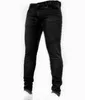 2 couleurs bleu noir déchiré Jean hommes avec des trous Super maigre célèbre marque de créateur coupe ajustée détruit Jean déchiré pantalon pour homme