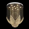 Moderne Crystal Luxe Kroonluchter Bloemachtige Vorm Ontwerp Lamp LED Indoor Hanging Verlichting Apparatuur voor Woonkamer Trap