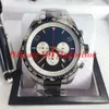 Montres décontractées pour hommes Chronomètre multifonction Mouvement chronographe à quartz Boîtier en acier inoxydable Lunette noire Bracelet en caoutchouc 118488 Poignet263w