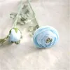 10 PZ Fiore Artificiale Tea Rose Bouquet Real Touch Fiore di Seta per la Casa Decorazioni di Nozze Scrivania Ufficio Festa Regalo di Compleanno Colore Mix H162