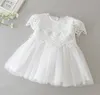 Abito da battesimo Hollow Child Baby 2019 Girls da abbigliamento da festa del bambino. Abito da sposa principessa per bambino Abito da sposa manica corta 5354085