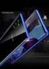 Magnetisk adsorption 360 Fullt tempererat glasfodral för Samsung Galaxy Note10 Obs 20 S10 S20 S24 Ultra S23 S22 S21