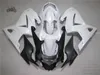 Kawasaki Ninja 250 ZX250R ZX 250R 2008 2009 2010-2014 EX250 08-14 ABS Plastik Beyaz Fairing Set için Enjeksiyon Kalıp Airathaneleri Kiti