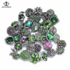 Royalbeier 36 pcslot mixte strass Styles breloques en métal 12mm bouton pression bijoux pour bricolage boutons pression Bracelet boucles d'oreilles bijoux 3241255