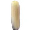 100 % chinesisches Echthaar, 26 28 Zoll, blonde Farbe 613, Echthaar-Perücken mit voller Spitze, verhedderungsfrei, ausfallfrei, kostenloses begrenztes Lagerangebot