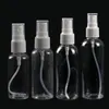 30ml 50ml 60ml 100ml 120ml de plástico transparente Perfume Atomizer Esvaziar spray garrafa reutilizável Com bomba Pulverizadores Para Cosmetic álcool Packaging