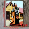 Retro Metal Poster Gasoline Gas Beer Route 66 Vintage Craft Tin Sign Home Restaurant KTV Bar Signs Wall Art Metal Sticker BH2210 TQQ