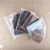 100pcs Resealable Clear Packaging Bags 0 22mm Thinckness Acid Etch Plastic Self-styled Bags Shirts Sock Underwear Organizer Bag 9 267P