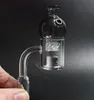 Nouveau 4mm Clear Bottom XL Flat Top Core Reactor Quartz Banger Gavel Nail avec boule de verre colorée Spinning Carb Cap pour bongs en verre