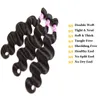 Vague corporelle droite vague vague d'eau bouclée EXTENDUES DE CHEVEUX BRÉSILIENNE INDIEN NEUVE 100% Vierge Human Hair Bundles 100g / Bundle 8-28 pouces