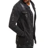 Mężczyźni Spring Jean Jacket Cowboy Płaszcz Wysokiej jakości jesienny styl żebrak dżinsowa luźna cienka rękaw Cowboy xxxl6280333