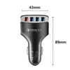 4 Port USB Автомобильное зарядное устройство QC3.0 Fast Car Charger Adapter Телефон Зарядное устройство для iPhone 8 Samsung HTC LG с розничной коробкой