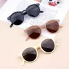 Zilead Korean Girl Fashion Garçons Baby Child Lunettes de soleil Classic Retro Mignon cadre rond