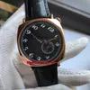 4 styl wysokiej jakości historyty amerykański 1921 Automatyczne męskie zegarek 82035 / 000R-9359 Rose Gold White Dial Brązowy Skórzany Pasek Gents Zegarki