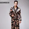 Dragon Robe de nuit Homme Homme Plus Size Hommes Peignoir Faux satin de soie chemise de nuit Kimono Homme Home Wear pour les hommes SY109 # 10