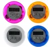 Hot vender LCD Digital Kitchen Timer portátil Rodada contagem regressiva Magnetic Alarm Clock Timer com suporte utensílio de cozinha 5 cores 300pcs