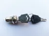 Freeshipping 100 stks Sleutelschakelaar 12mm Aan / Uit Lock Switch KS-01 TWEE KEYStoets SET