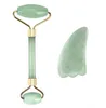 2 Style Facial Beauty Massage Tool Natural Jade Roller Twarzy Cienka masażer Twarz Waga Care Beauty Roller Tool.