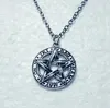 Unisexe Amulette Collier Pentagramme Pentacle Pendentif Colliers Chaîne Surnaturel Wicca Bijoux Ras Du Cou Protection Bijoux Cadeau 547