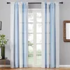 Gris Sheer gasa semi cortina cortinas para el dormitorio cocina Salón raya Gradiente Inicio decortion tul en Windows