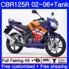 ボディ+タンク用Honda CBR-125R 2004 2002 2004 2004 2004 2004 2006 272Hm.32 CBR 125CC 125 R 125R CBR125RR REPSOL BLUE 02 03 04 05 05 06フェアリング