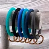 Große Silikon Schleife Handgelenk Schlüsselbund Mode Arm Armband Armreif Schmuck Big O Verschluss Runde Schlüssel Handgelenk Armband Armreifen Armbänder Zubehör