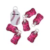 Copri bottiglia disinfettante per le mani da 30 ml Custodia per bottiglia in neoprene per disinfettante per le mani Donna Uomo Portachiavi Porta rossetto Baseball Girasole 500 pezzi