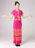 Tradycyjna Tajlandia Odzież Kobiety Festiwal Dress Stage Performance Wear Style Azjatycki Styl Kostium Orientalny Dancing Odzież