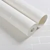 3D Белый камень Кирпичная стена Обои Рулон Современные Нетканые материалы стены спальни Home Decor Гостиная ТВ Фоновая украшения