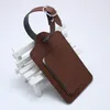 300pcs 8Colors PU Leather Suitcase Luggage Tag Label Bag Pendant Handbag Portable Travel Accessories
