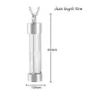실버 모래 시계 유리 화장 항아리 목걸이 재 기념 기념품 아빠 엄마 남편 펜던트