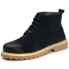 Hot koop-mode grote maat veiligheidslaarzen stalen neus caps werk schoenen outdoors werknemer veiligheid angle boot zapato