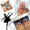 Makartt 500 stuks korte ballerina kunstnagels tips doodskist nagels helder volledige dekking ballet acryl nep 10 maten a05344983824