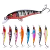 Newup 8 sztuk 8.5cm 7.2g Wysokiej jakości Minnow Laby Laure 3D Eye Basswater Hard Bait Crankbait Wobblers Lure Fishing Tackle