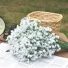 Flores artificiais elegantes Babysbreath Flowers Artificial White Gypophila Fake Silk Flor Plant Home Wedding Party Decorationfp15853555