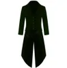 Fashion-Tuxedo Jackor Tail Coat Steampunk Gothic Performance Uniforms Cosplay Party Kläder Swallow Tailed Coat Blazer Plus Size LJJA2876