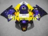 Motorfiets-kerset voor HONDA CBR600F2 91 92 93 94 CBR 600 F2 1991 1994 ABS Purple Yellow Backings Set + Gifts HF04