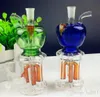 Four claw glass water bottles under Apple Wholesale Glass bongs Oil Burner Glass Water Pipes Oil Rigs Smoking Rigs