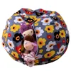 Saco De Feijão De Armazenamento De Animais De Pelúcia Cadeira 61 cm Portátil Crianças Brinquedo Organizador Jogar Mat Roupas Organizadores Para Casa