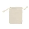 Reusable Cotton Muslin Gift Bags for Candy Coffee Beans Herb Tea Packaging Wedding Party Favor Bag Linen Drawstring Pouch