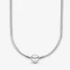 100% argento sterling 925 Momenti romantici Collana a catena a maglie di serpente Moda donna Accessori per gioielli di fidanzamento di nozze