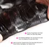 Verworrene lockige Clip-in-Echthaarverlängerungen für schwarze Frauen, 8A, brasilianisches Echthaar, natürliche Farbe, 120 g