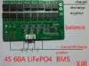 Freeshipping 4S 60A LIFEPO4 BMS PCM LIFEPO4 Batteriskyddskort BMS PCM med balansering för LIFEPO4 Batteripack