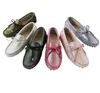 Hot Sale-Genuine leather Women flats Handmade Women Casual leather shoes Leather Moccasin Fashion Women Driving Shoes