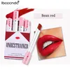 Makeup Pipstick Set IBCCCNDC Сигаретная помада для сигарет 4 Цвета Матовый бархатный комплект для губ Увлажнитель, обнаженная красная длительная лоск для губ Brand Cosmetics