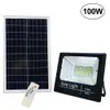 Lâmpada de inundação de luz solar led 25w 40 60 100 200 holofote ip66 branco lâmpada solar automática ao ar livre para jardim rua garagem8223389