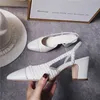 Hot Sale-Women cow leather sandals,summer Cool High Heeled Moccasins shoe Office Lady Street Pumps,35-42