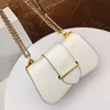 Newset-Bolsos de hombro con cadena para mujer, cartera con hebilla de 20cm, bolsos cuadrados, bolso de mano tipo bandolera de cuero genuino, bolsos cruzados