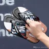 migliori designer di qualità Sandalo Pantofole blu Rosso nero Stripe Design Uomo Donna con scatola Classic Ladies Summer Outdoor spiaggia Infradito